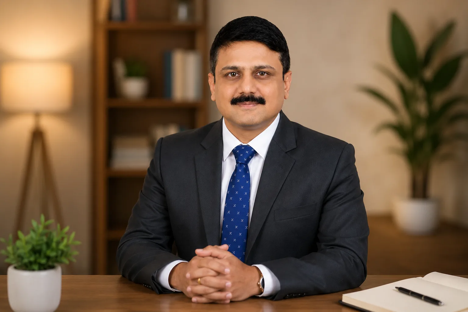 Dr. Amol Harnule seated in his coaching space